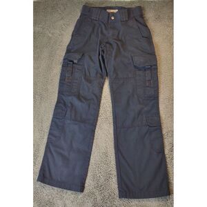 5.11 Tactical Womens EMS EMT Pants Size 4 (27) Navy Cargo Ripstop Taclite 64369
